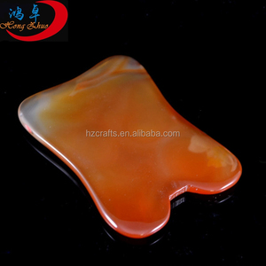 HZ all'ingrosso agata naturale strumento di pietra Guasha, cura del corpo del <span class=keywords><strong>viso</strong></span> massaggiatore <span class=keywords><strong>pietre</strong></span> e cristalli - Product Image 1