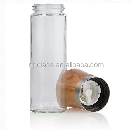 Стеклянная мельница для соли и перца, домашняя мельница для перца чили mamual с керамической стеклянной крышкой