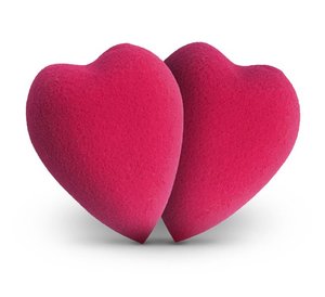Best Seller spugna per il trucco a forma di cuore nuova spugna per <span class=keywords><strong>fondotinta</strong></span> di bellezza rosa 3D love Blender in lattice senza spugne OEM - Product Image 2