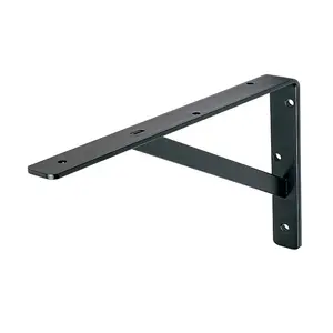 OEM Customized High Quality Black Powder Coating Steel Triangle Wall Shelf Bracket