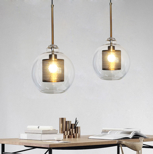 Nordique <span class=keywords><strong>romantique</strong></span> personnalité salon fer E27 lustre en cristal suspension - Product Image 2