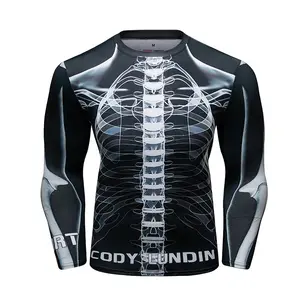 Cody Lundin Mens Mặc Thăng Hoa Nén Bjj Rash Guard