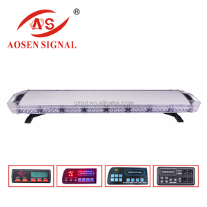 Federal Signal Ambre Flash D'application de la Loi En Aluminium Cas De Voiture Strobe Led Lumière Bar - Product Image 4