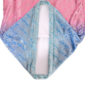 Couverture de robe de mariée Super douce, 1 pièce, dégradé de couleur, paillettes, flanelle, sirène - Product Image 5