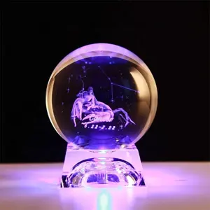 Giá Rẻ Đẹp Mô Hình 3d Laser 80 Mét 100 Mét Globe K9 Thủy Tinh Năng Lượng Mặt Trời Crystals Dragon Balls Với Crystal Cơ Sở Cho Trang Trí Nội Thất