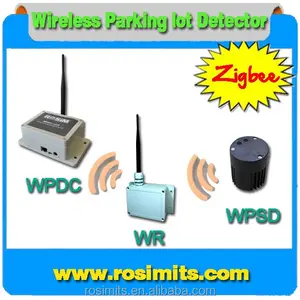 Rosim 2.4 Ghz sem fio Zigbee espaço de estacionamento Detector metro Sensor para aberto estacionamentos WPSD240x