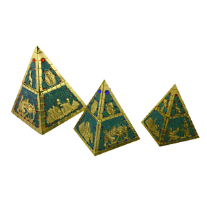 Magnetic Egyptian Pyramids Jewelry Box Gemstone Trinket Box