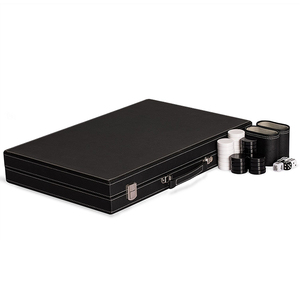 21 "Sang Trọng Backgammon Thiết Lập Màu Đen - Product Image 2