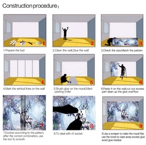 Papel de pared impermeable 3d, tapiz con diseño de amor de bandeau, Sakura 3d, Fondo de TV, murales, papel tapiz - Product Image 5