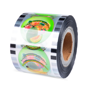 Custom easy peel off modello di frutta bevanda di plastica di <span class=keywords><strong>imballaggio</strong></span> di tenuta <span class=keywords><strong>pellicola</strong></span> latte tazza di tè <span class=keywords><strong>pellicola</strong></span> - Product Image 1