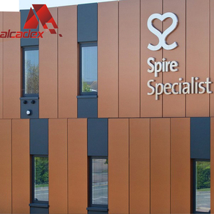 Panel compuesto de aluminio/fachada Acm de <span class=keywords><strong>madera</strong></span> de Panel de pared Exterior de revestimiento - Product Image 1