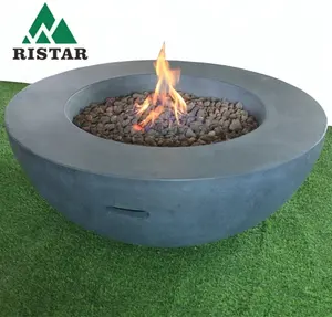 Декоративная садовая чаша для огня с пропановым газом, бетонная чаша для огня для наружной жизни
