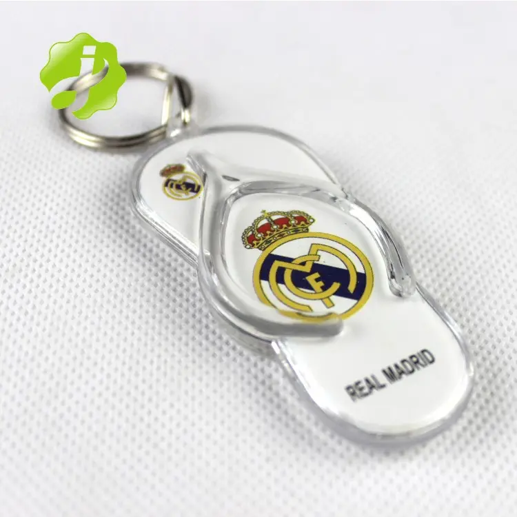 Ring Keychain Custom Logo Fashion Shoe Acrylic Keychain Sports Shoes Shape Key Ring