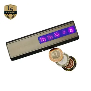 New Phong Cách Casino Mức Độ Cầm Tay Poker Chip Scanner Với UV Năm Hạt