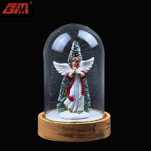 Venta Directa de Fábrica <span class=keywords><strong>2026</strong></span>, Nueva Campana Navideña Hecha a Mano, Decoración de Vidrio con Santa Claus - Product Image 5