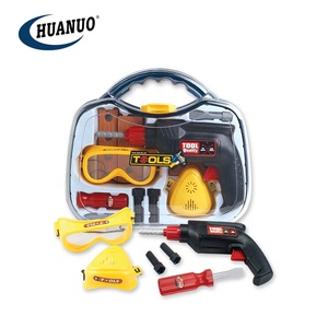 Conjunto de <span class=keywords><strong>herramientas</strong></span> de plástico educativo para niños, <span class=keywords><strong>caja</strong></span> de <span class=keywords><strong>herramientas</strong></span> de plástico con taladro, 22 unidades - Product Image 2