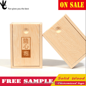 Personalizado bolsa de té caja de té de madera de almacenamiento caja de regalo barato con Control Deslizante - Product Image 1