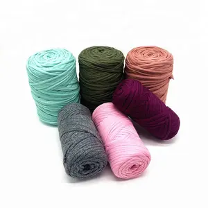 Cotton t shirt crochet yarn for handbag carpet yarn