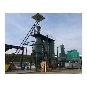 woody biomass pyrolysis gasification electric power plant
