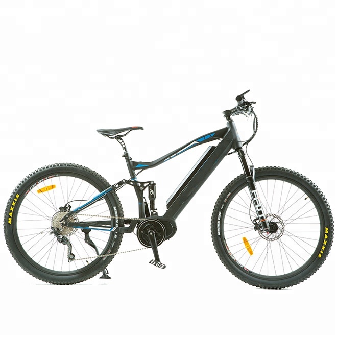27.5inch full suspension Aluminum Alloy 160N.m Speed Torque 1000W 8fun middle motor 48V 17AH MTB electric mountain bicycle
