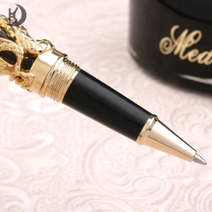 RCJH-679 de negocio regalo plumas escritura suave Hilton marca dragón pluma pesada de alta calidad de oro de <span class=keywords><strong>Metal</strong></span> la pluma del rodillo para la Iglesia. - Product Image 4