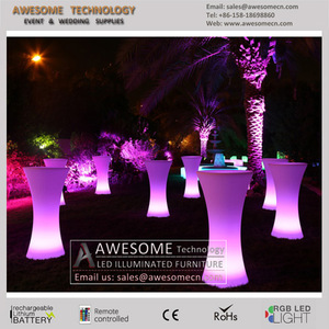 <span class=keywords><strong>Mesas</strong></span> de cóctel iluminadas / <span class=keywords><strong>Mesas</strong></span> altas en <span class=keywords><strong>alquiler</strong></span> con luz - Product Image 1