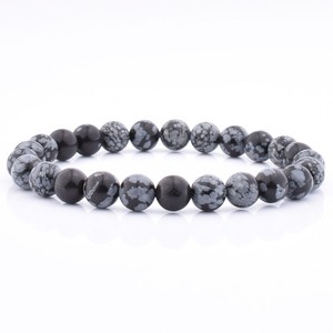High Quality Hot Sell Fashion 8Mm Hematite Beaded <strong>Bracelets</strong> for Men <strong>Stretch</strong> <strong>Silver</strong> Bead <strong>Bracelet</strong> for Men - Product Image 2