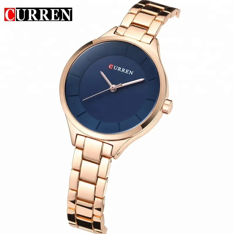 CURREN Rose Gold Watch Women Watches Ladies Creative Steel Women's Bracelet Watches Female Clock