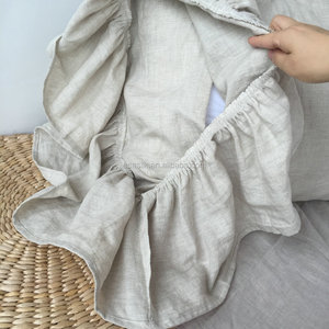 Chất Lượng Cao Nữ Hoàng Kích Thước Lanh Ruffle Gối Bìa Rắn Lá Mô Hình Phong Bì Gối Nhà Khách Sạn Dệt Kỹ Thuật Đồng Bằng Phong Cách - Product Image 4