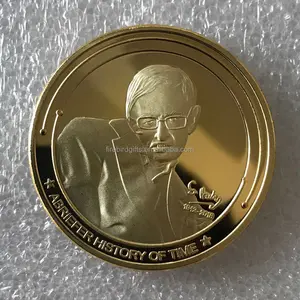 Benutzer definierte Metall Stephen Hawking Speicher münze
