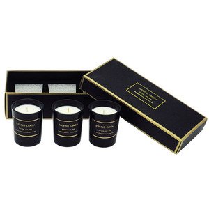 55g 3pcs set Wholesale Wedding Party Essential Oil Massage Natural Soy Wax Glass Scented Candle Jars Vessels Candle Box in bulk