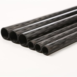 100% <span class=keywords><strong>puro</strong></span> brillante 3 K de tubo de fibra de carbono - Product Image 4