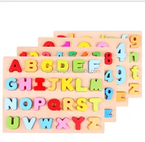 Classic Wooden Peg Puzzles - Numbers, Alphabet, and Colors