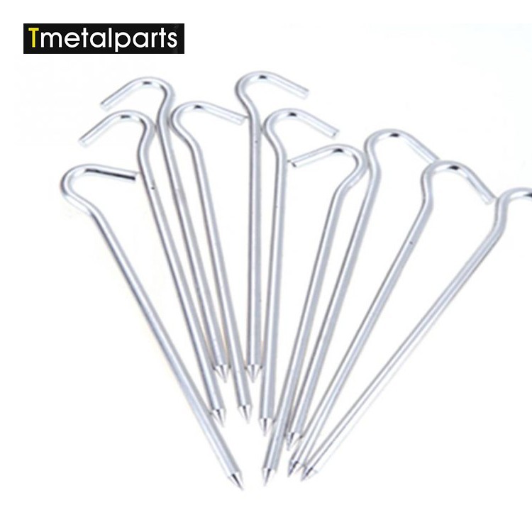 Aluminium Piquets de Tente Stakes Crochet Randonnée En Plein Air Voyage Essentiel Camping Piquets de Tente Tente Accessoires