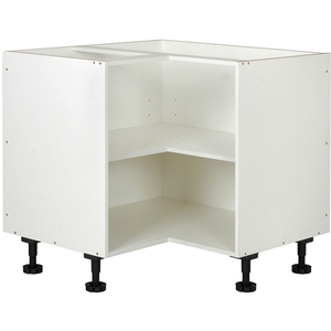 <span class=keywords><strong>Mueble</strong></span> <span class=keywords><strong>de</strong></span> <span class=keywords><strong>Cocina</strong></span> <span class=keywords><strong>de</strong></span> Esquina con Base <span class=keywords><strong>de</strong></span> Tablero <span class=keywords><strong>de</strong></span> Partículas, Estilo Lazy Susan, Color Blanco, a <span class=keywords><strong>Bajo</strong></span> Precio - Product Image 1