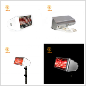 קיר רכוב אינפרא אדום חשמלי חיצוני מחממי פתוח חללים גדולים תיבת לבן אלומיניום מרחוק הלוגן - Product Image 3