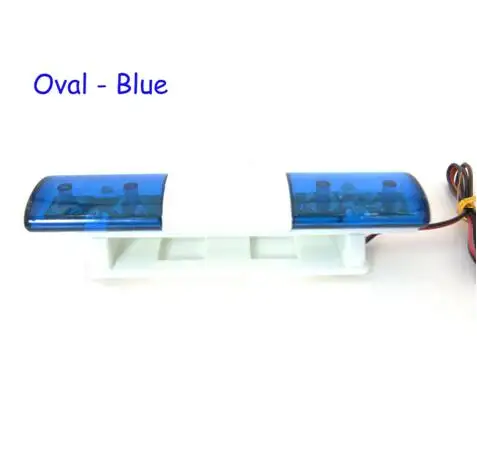 Mini luz LED azul intermitente para coche de control remoto para niños, 360 grados, montada en el techo
