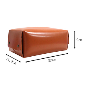 Boîte à mouchoirs et support Youyue Premium Classic Square <span class=keywords><strong>en</strong></span> similicuir avec logo personnalisé, fait main, portable, 22*9*12cm, pour la décoration de la maison - Product Image 5
