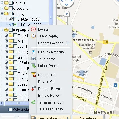 GPS piattaforma di Monitoraggio sistema di gestione Della Flotta supporta google earth con android e ios app