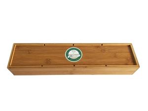 Boîte à fleurs rectangulaire en bambou pour fenêtre Plateau à quatre sections pour <span class=keywords><strong>plantes</strong></span> succulentes, herbes et fleurs pour la maison et le jardin Emballé dans un carton - Product Image 3