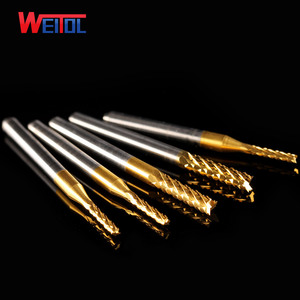 Titanium Coat Carbide <span class=keywords><strong>CNC</strong></span> <span class=keywords><strong>PCB</strong></span> end mill khắc bits - Product Image 3