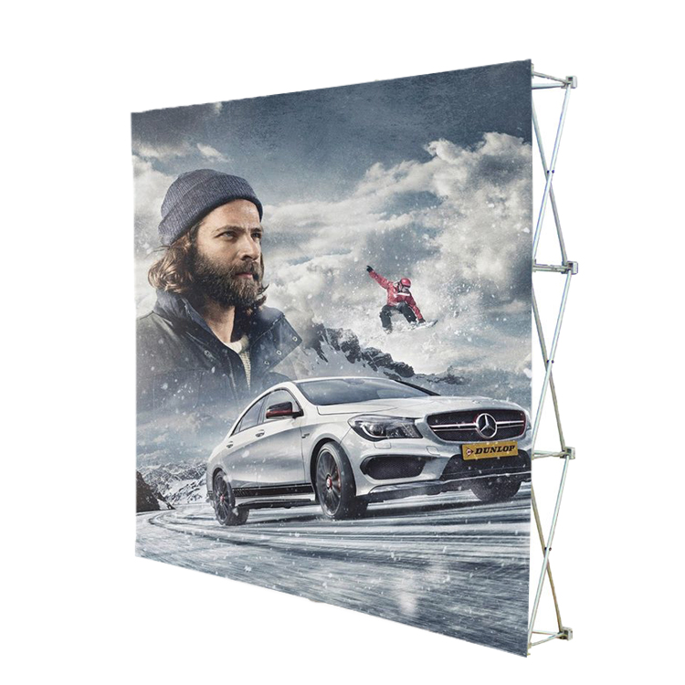 12 портативный ткани торговой выставки дисплей фон стены хлопает вверх стойка дисплея