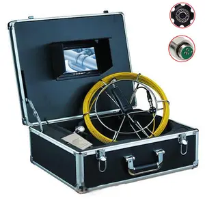 23mm Lens 20m Fiberglass Cable 7 inch Monitor Sewer Drain Pipe Inspection Camera System Used For Pipe Inspection