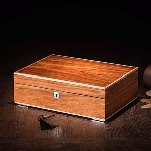 Tùy chỉnh 10 Lưới Matt sơn mài bằng gỗ nhung OEM đồng hồ đóng gói box với khóa đồng hồ sang trọng lưu trữ trường hợp - Product Image 4