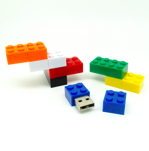 Cartoon USB 2.0 Flash Drive Boy Toy Pen Drive Building Blocks Pen Drive 4G 8GB 16GB 32GB Usb Memory Stick U Disk