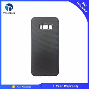 Alibaba Comercio Garantía de <span class=keywords><strong>Fibra</strong></span> de Carbono A Prueba de Golpes para la Galaxia S8 Plus TPU Caso - Product Image 5