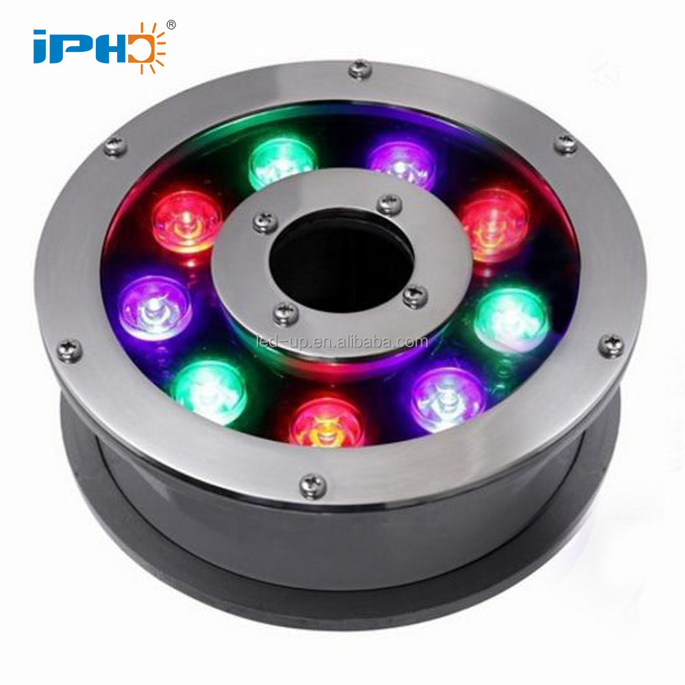 9W Dmx Led Swimming Pool Founntain Light Rgb Underwater Lights