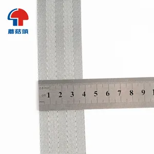 Factory supply cheap price promotion items grey colour 38mm Imitation nylon webbing 1.5" for seatbelt and bags