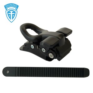 Boucle de sangle de patins à roulettes micro-réglable et détachable en plastique noir SHINING BC-25B - Product Image 3