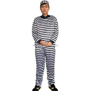 <span class=keywords><strong>Disfraz</strong></span> de <span class=keywords><strong>Prisionero</strong></span> a Rayas Blancas y Negras para Fiesta de Disfraces, Estilo Nuevo para <span class=keywords><strong>Hombre</strong></span> - Product Image 2
